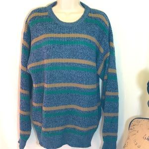 Men’s Striped Sweater, Size L